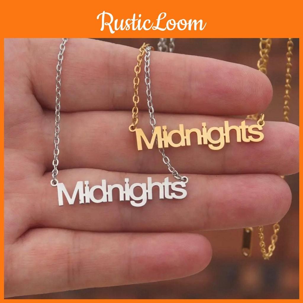 Taylor Swift Digital Signature Stainless Steel Necklace Pendant Fashion Letter