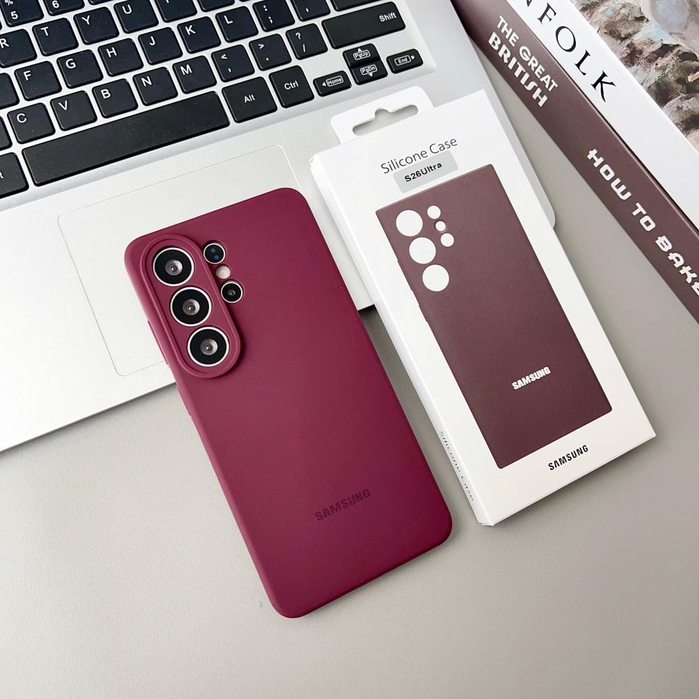 Original For Samsung S26 S25 Ultra S26 Case High Quality Liquid Silicone Cover Samsung S26 S25 Plus S24 Protector Shell & Box