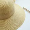 Sun Visor Bowknot Ribbon British Style Sunscreen Flat Hat Weave Sun Cap Straw Hat Sun Hat Top Hat