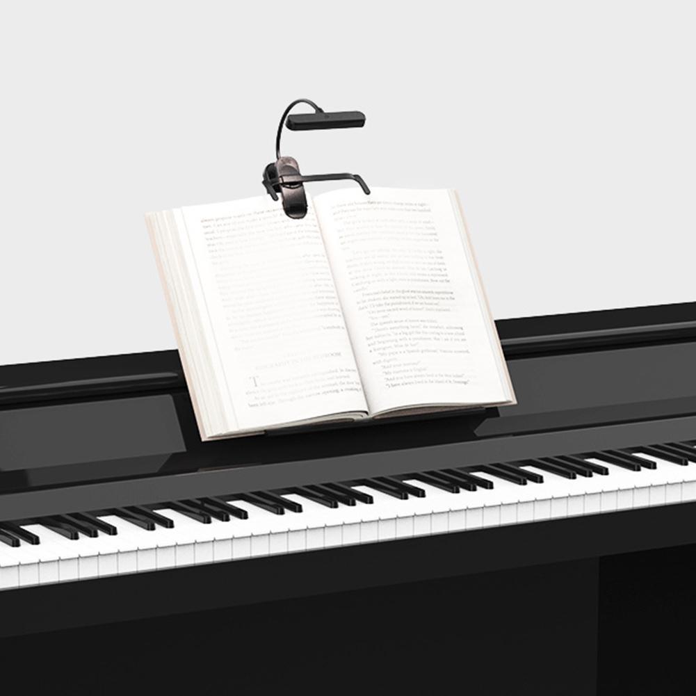 Notenständerleuchte Verstellbare Klemmleuchte Klavierleuchte Touch-Steuerung Leselampe 3 Lichtfarben Klavierständerlampe für Klavierübung