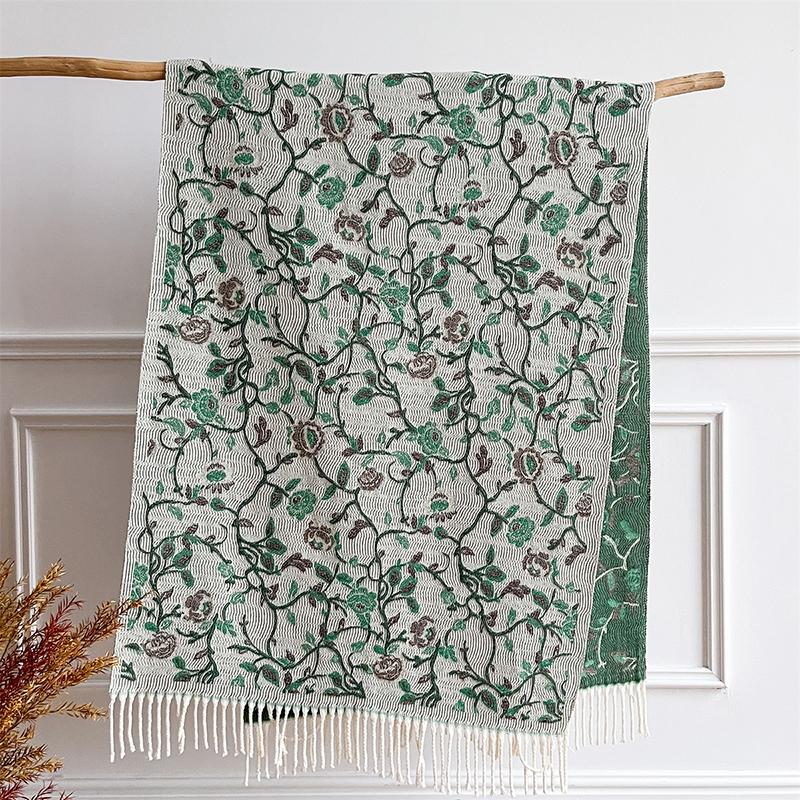 Luxury Brand Autumn Jacquard Cashmere Scarf Pashmina Shawl Warm Blanket Lady Wrap Winter Scarves Foulard Poncho Stoles Scarf