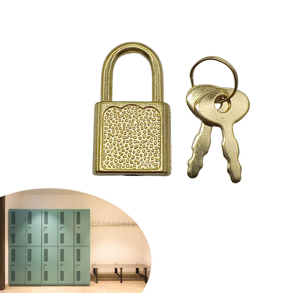 5Pcs Zinc Alloy Padlock Portable Suitcase Locker Securing Lock Small Luggage Box Lock With Keys Diary Padlocks Key Lock