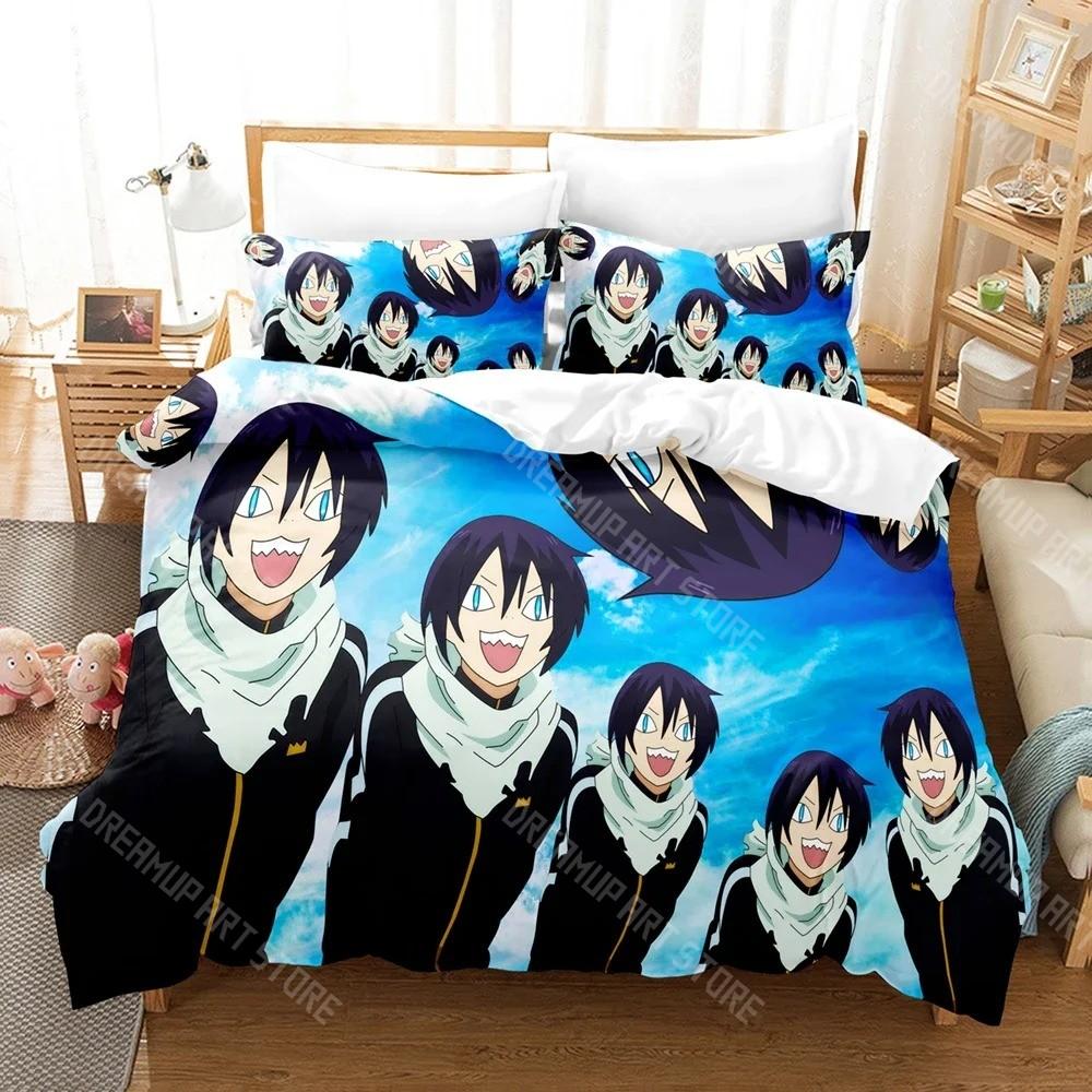 3D Printed Noragami Yato Anime Bedding Set for Boys Girls Duvet Cover Pillowcase Twin Queen King Full Single Double Sizes