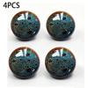 33mm Vintage Blue Ceramic Knob Polished Metal Finish Antique Drawer Pulls for Cabinet Doors Home Decor Handles