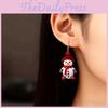 Snowman Earrings With Silver Posts And Cartoon Characters For Holiday Dressing