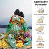 1pc Disney Princesses Throw Blanket Home Decor, Couch Cover, Outdoor, Gift, Flannel Blanket, Bedroom, Living Room, Travel