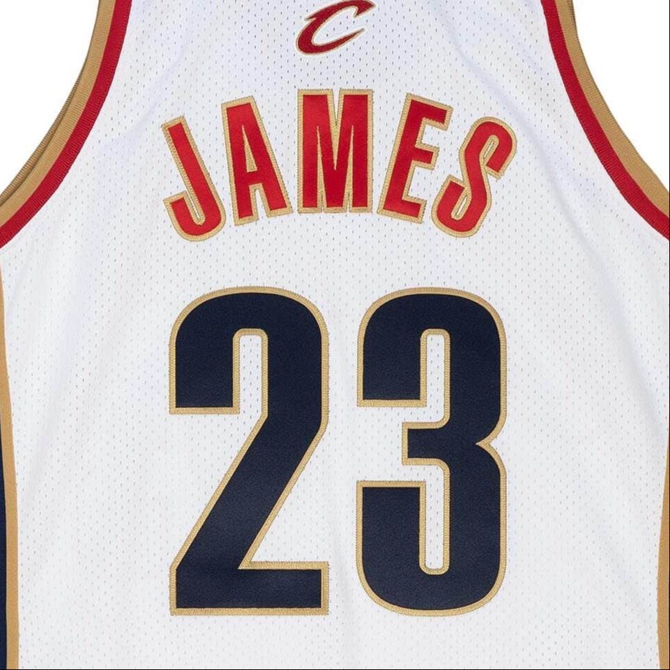 Mitchell & Ness NBA Authentic Jersey 'Cleveland Cavaliers - LeBron James2003/04' Men's AJY4CP19125-CCAWHIT03LJA