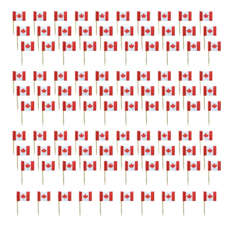 100Pcs National Flag Toothpick Cakes Picks Cupcake Top Decoration For Sweets Desserts Display And Festival Celebration