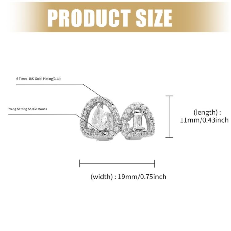 Unique Hollow Heart Designs Teeth Fashion Accessories Decoration Portable for Enhancing Your Fashion Statement Pieces