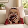 Singer SSabrina CCarpenter Cushion Cover Soft Short Plush SkinFriendly Cushion Case for MultiScene Use