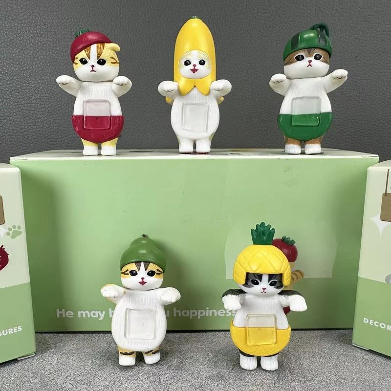Mofusand Fruit Nyan Gachapon Pineapple Cat Blind Box Kawaii Desktop Decoration Car Decoration Collectable Toy Birthday Gift