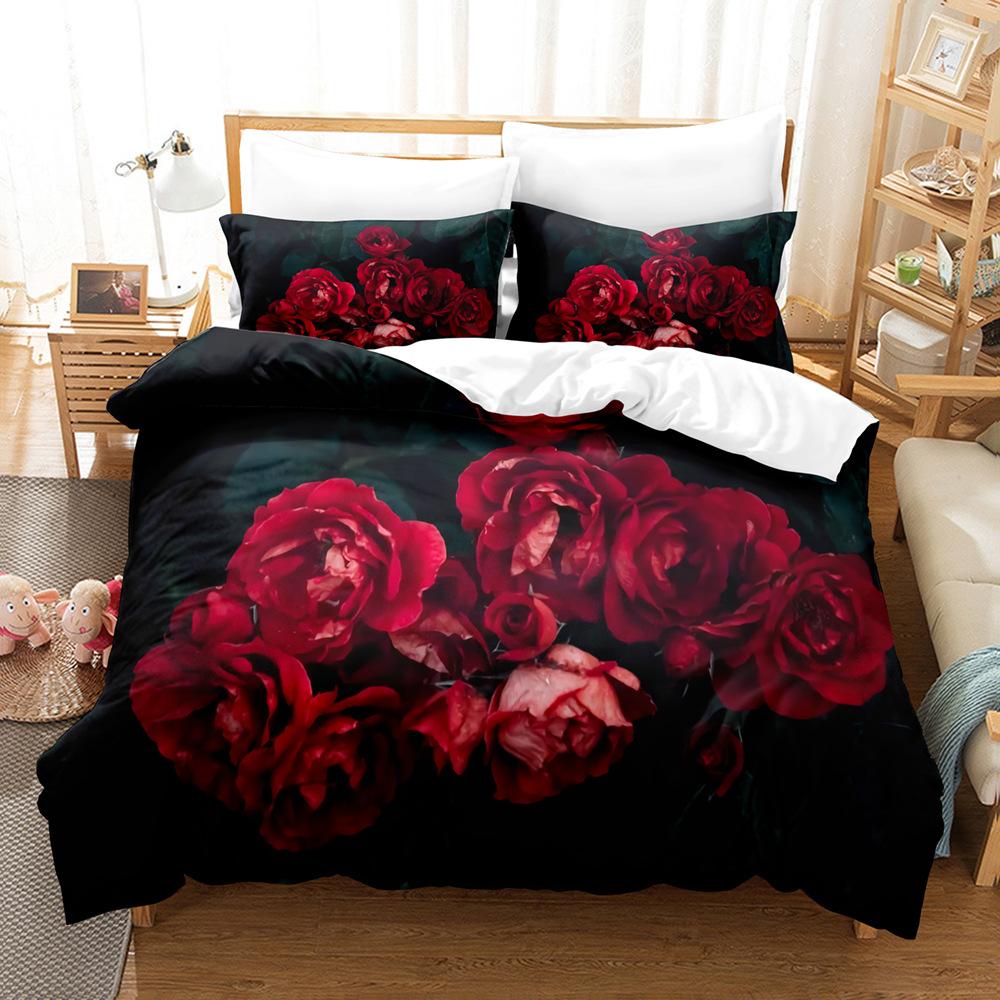 Fashion Technology Printing, 3D Digital Printing, Bedding, Duvet Covers, Pillowcases, Three-piece Sets