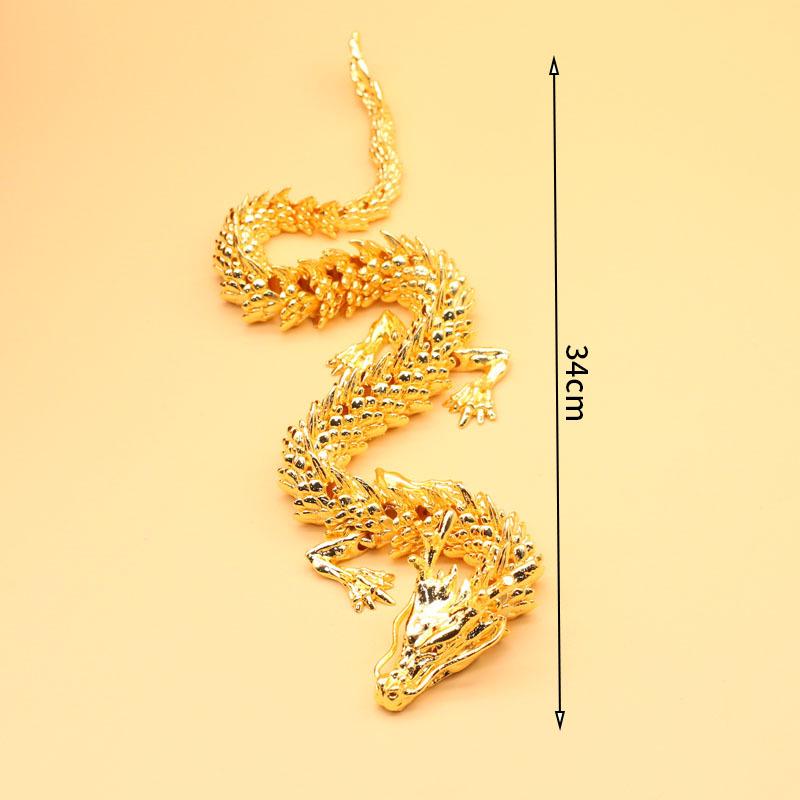 Tragbare Goldener Drache Ornamente: Tierkreiszeichen Drachen-Kollektion, Handgefertigte Dekostücke und Geschenke