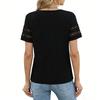 Dames Tops Korte Mouw Casual Blouses Ronde Hals T-shirts Zomer