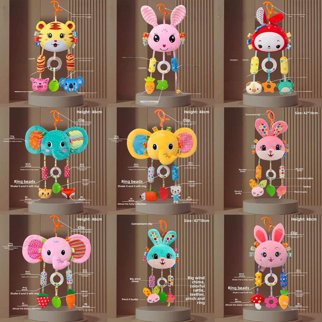 Baby Bedroom Baby Mobile With Plush Monkey Wind Chime For Crib Decor