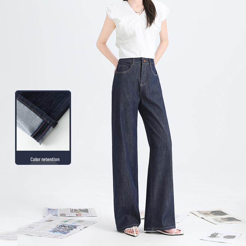 

Original Color Lyocell Wide-Leg Pants - Summer Thin, Four-Way 360° Stretch, Fade-Resistant, Versatile, Loose, Straight-Leg Design. 2XL