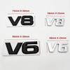 3D Metalinis V6 V8 Logotipas Automobilio Variklio Ekranas Emblema Ženklelis Lipdukai Dekoratyviniai Lipdukai Toyota BMW Benz Honda Mazda Automobilių Aksesuarai
