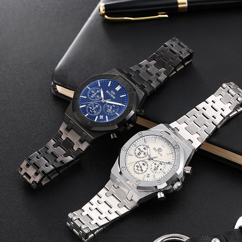 Alloy Multi-function Sports Watch Men's Dial Luminous Waterproof Men's Watch Bow Buckle