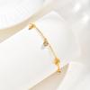Bow Bracelet for Women 18K Gold Plated Non-Tarnish Waterproof Stainless Steel Dainty CZ Jewelry Minimalist Stackable Ribbon Gift