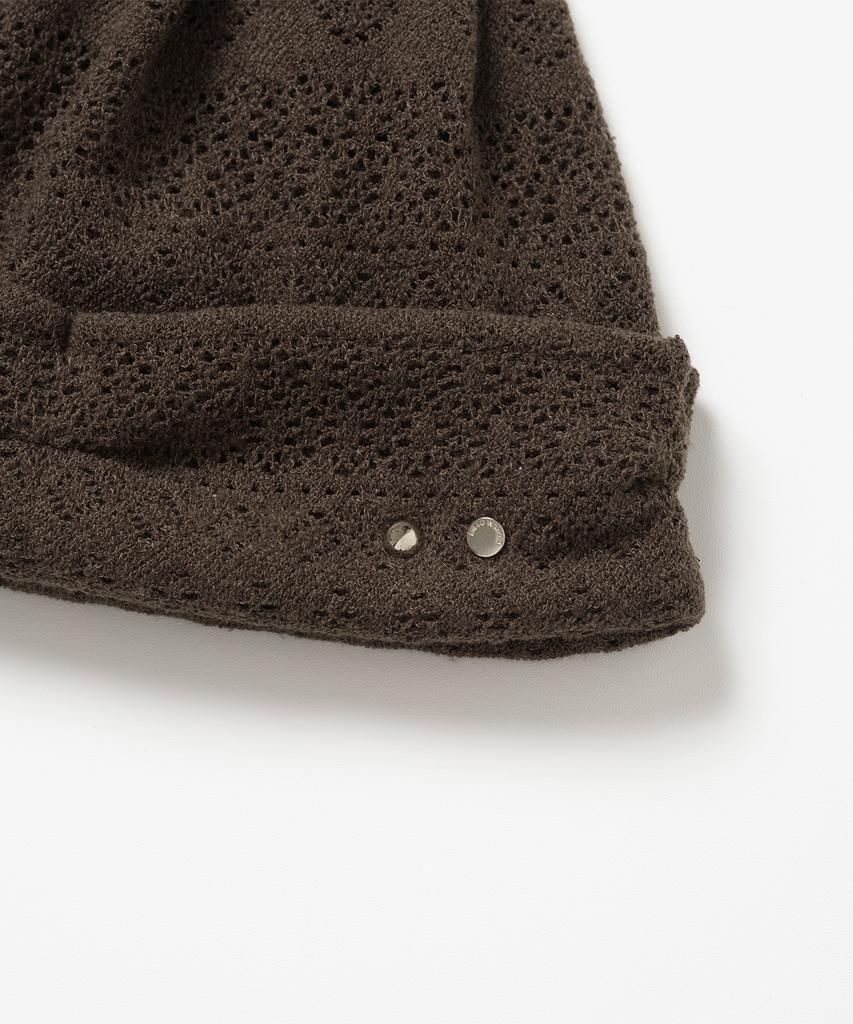 MILLO WOMEN Pointel Symbol Beanie [Brown]