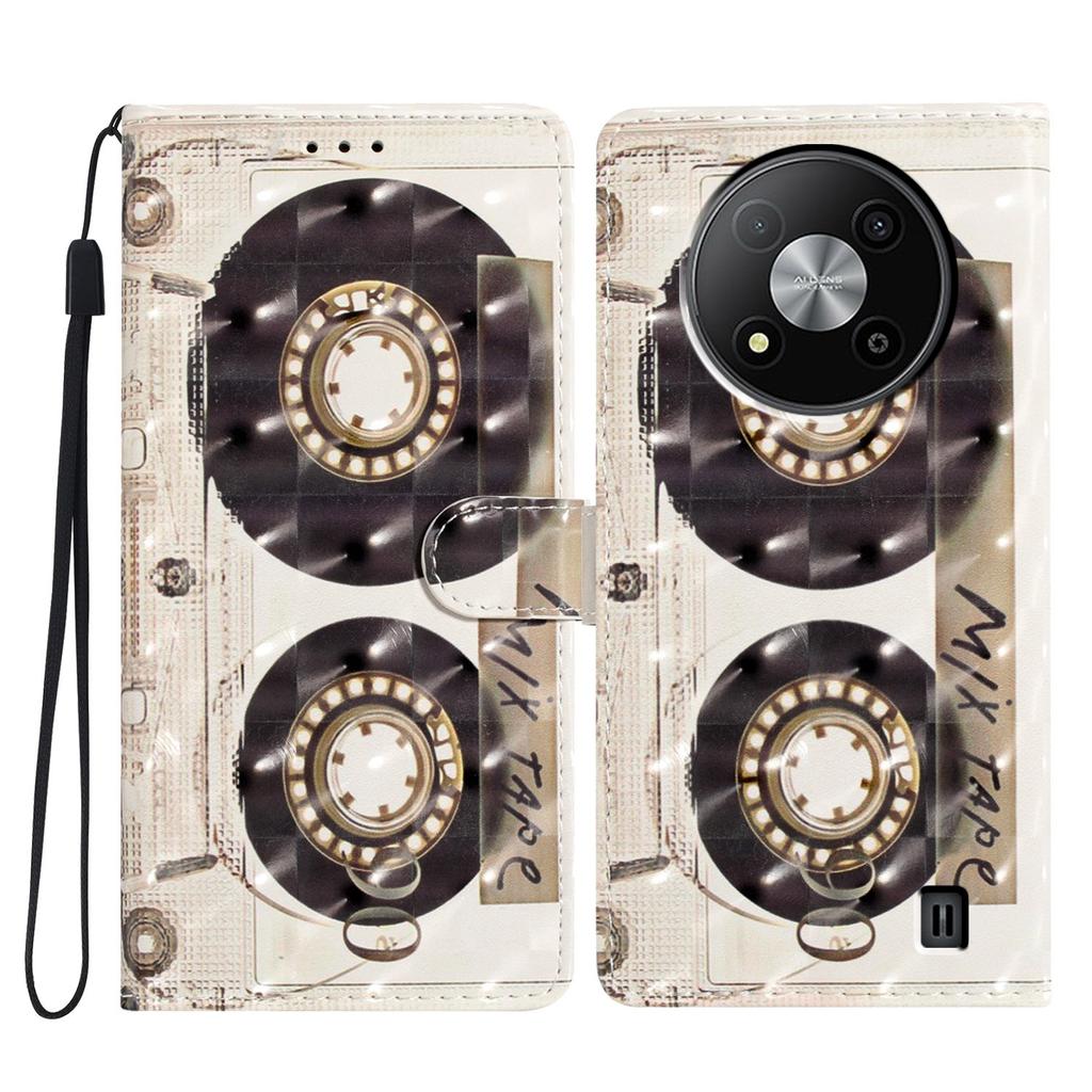 Étui Portefeuille en Cuir PU à Motif 3D pour ZTE Blade A52, ZTE Blade A73 5G, ZTE Blade A73 4G