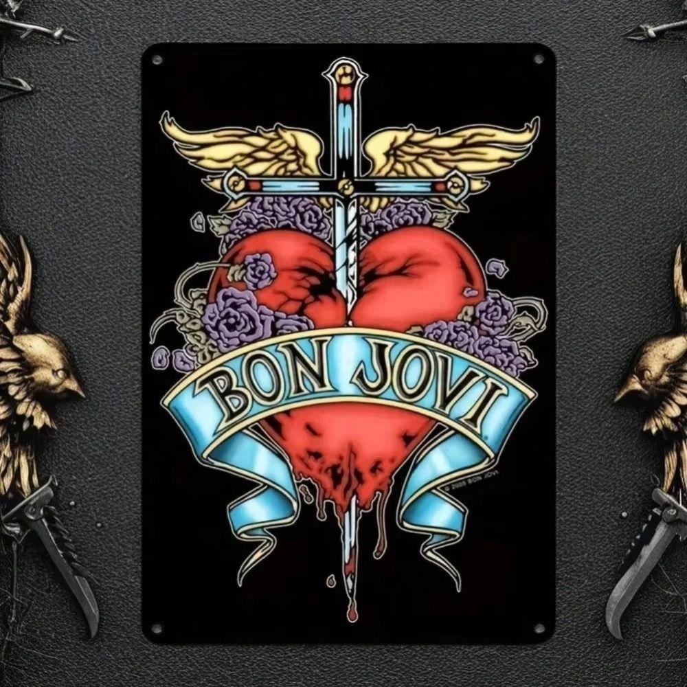 Vintage Floral Metal Wall Art Motivational Sign Home Decor