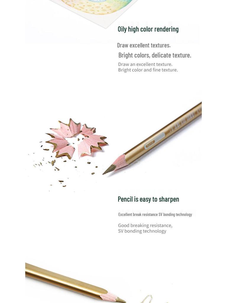 Giorgione 36/72 Oil-Based Triangular Colored Pencils Set for Students, Thick Barrel, Cartoon Design.