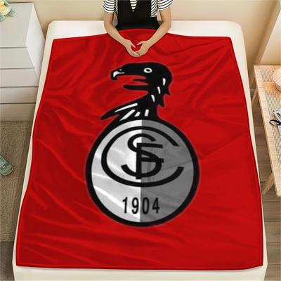 1pc SC Freiburg Print Flannel Blanket, High Quality Comfortable for All Seasons, Home Decor, Warmth and Comfort, Perfect for Christmas Gifts82