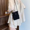 Purse Drawstring Canvas Bag Crossbody Bag Mobile Phone Bag Cute Nylon Shoulder Bag  Office Worker