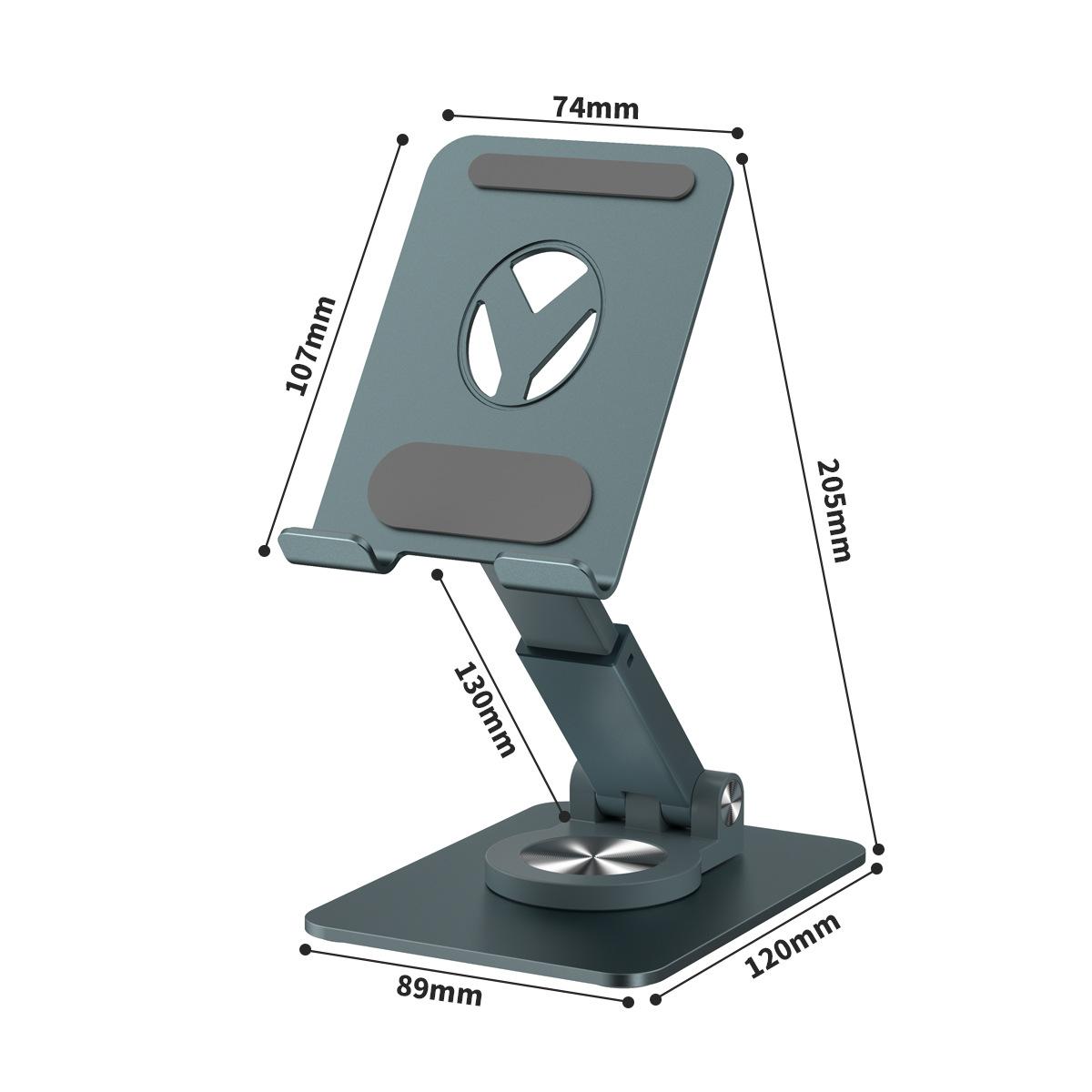 

Вращающаяся на 360° подставка для мобильного телефона, настольная, подъемная и выдвижная, для игр, прямых трансляций, подходит для подставки для планшетного компьютера темно-зеленого