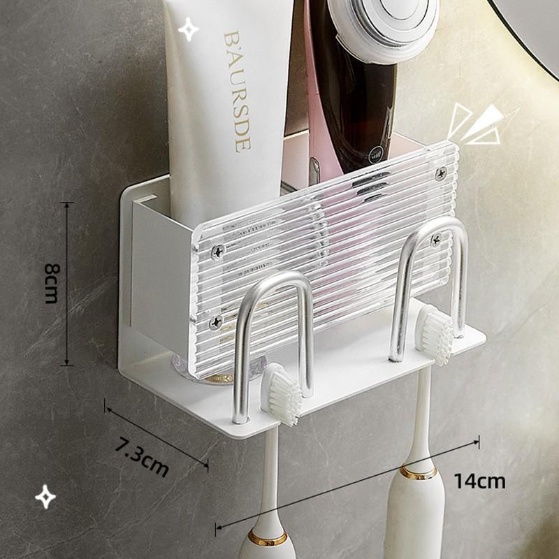 Acrylregal, ohne Bohren, weißer Handtuchhalter, Badezimmer, Handwäsche, Badezimmer, Toilettenaufbewahrung, Wandmontage.