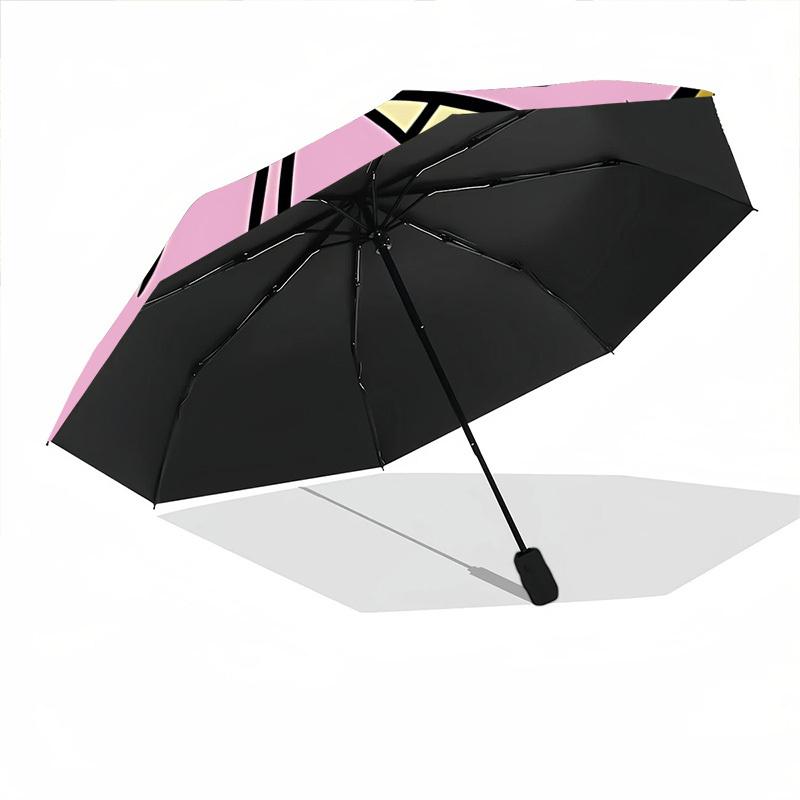 1pc Courage the Cowardly Dog Automatic Open/Close Folding Umbrella, Windproof 8-Rib Construction, Lightweight Travel Umbrella for Women/Men 20