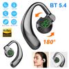 Bluetooth 5.4 Wireless Headset, Long Battery Life Hanging Ears,Start Noise Reduction Digital Display Sports Sleep Music Earring