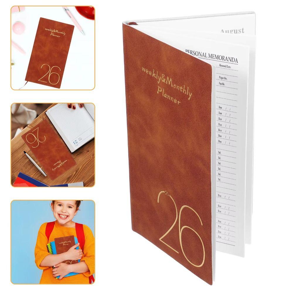 Tagesplaner Erinnerung A6 Planer Notizbücher 365 Tage Zeitplanplaner Notizblock Schreibwaren