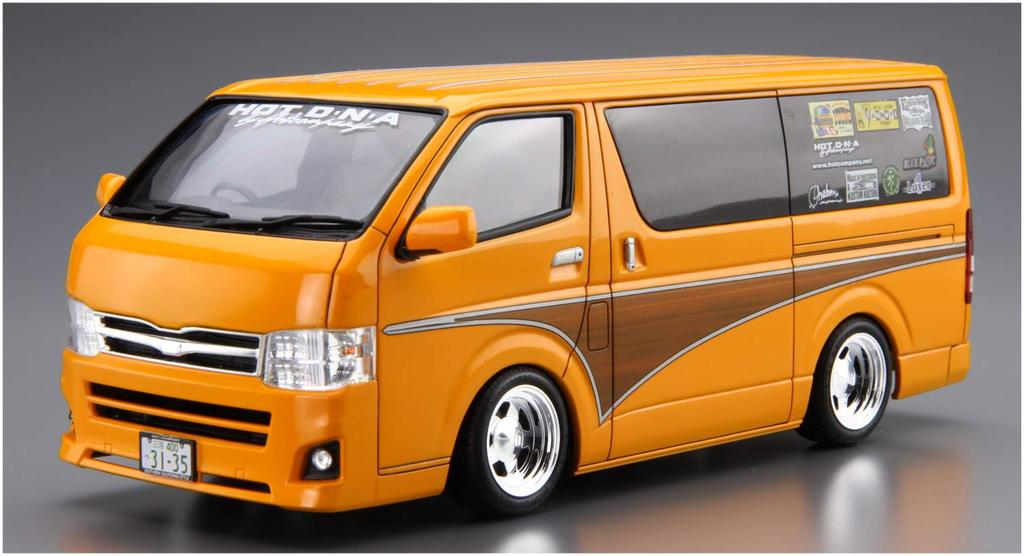 Aoshima Bunka Kyozai The Tuned Car Series 11 Toyota Hot Company TRH200V Hiace 2012 Plastic Model Kit Co., Ltd. 1/24 No.