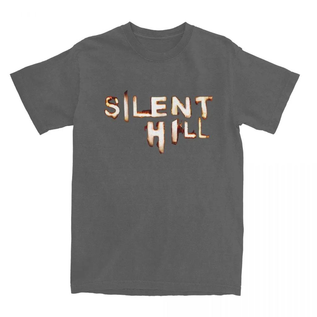 Men's Silent Hill Game T-Shirts Horror Cotton Tees Summer Y2K Funny Short Sleeve T-Shirt Short Sleeves Plus Size Loose Soft Tee