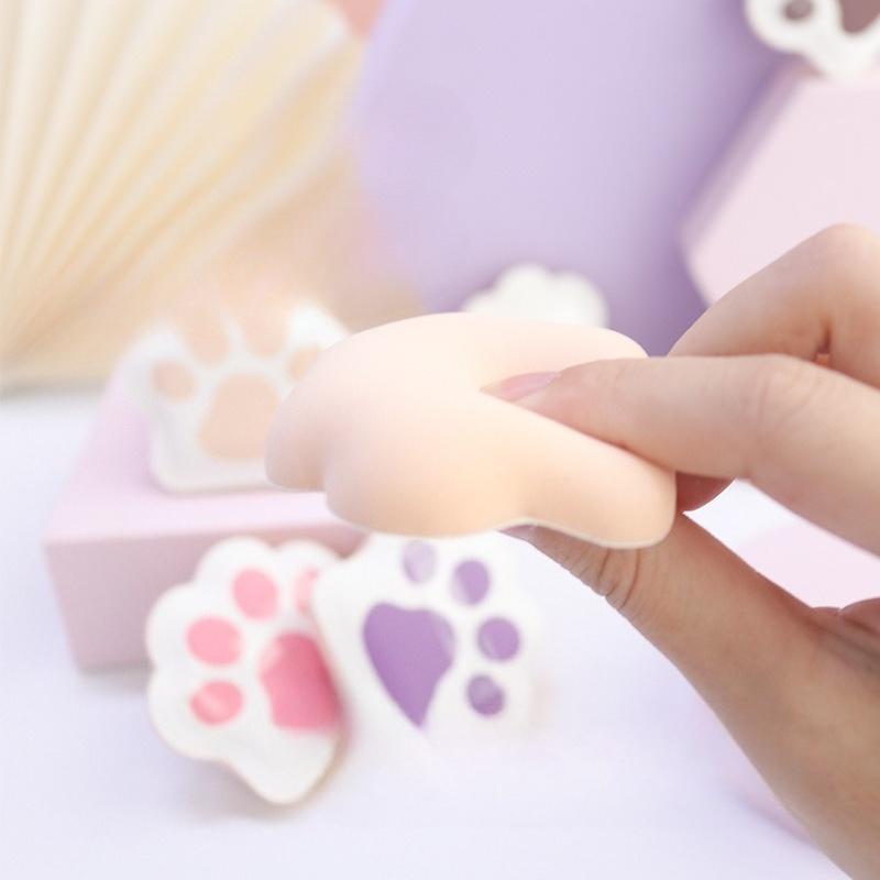 3Pcs Cat Paw Powder Puffs Super Soft Makeup Sponge for Foundation Cream Powder Blender Puff Cosmetics Cosmetics Tool Beauty Accessory