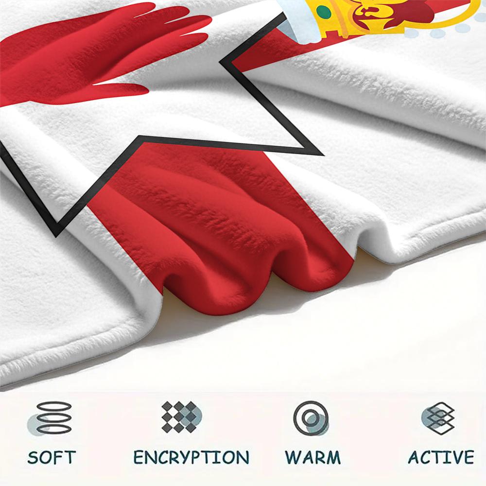1 Stück Ulster-Print Flanelldecke, Hohe Qualität für alle Jahreszeiten, Heimdekoration, Wärme und Komfort, Perfekt für Weihnachtsgeschenke