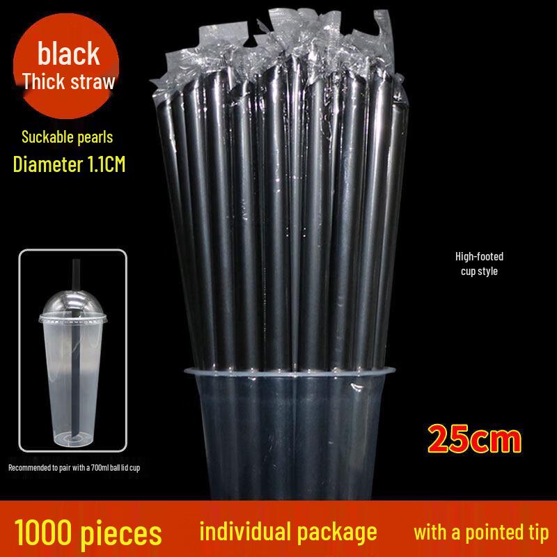 OEING Individually Wrapped Disposable Beverage Straws