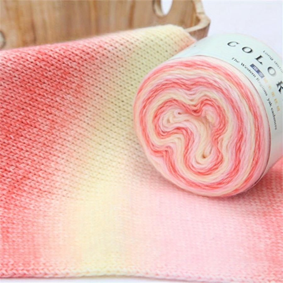 3pcs Ombre Yarn Bundle Chunky Cotton for Knitting & Crochet Thick Gradient Blanket Yarn Kit Total 300g DIY Assortment