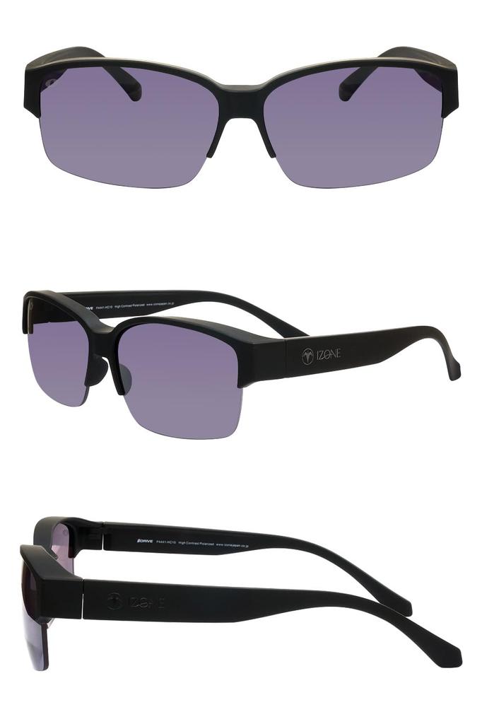 iZONE Polarized IDRIVE for and Driving Sunglasses, Over-the-Eye Glasses, P4441-HC10, Driving, Fishing, Golf, (Purple)