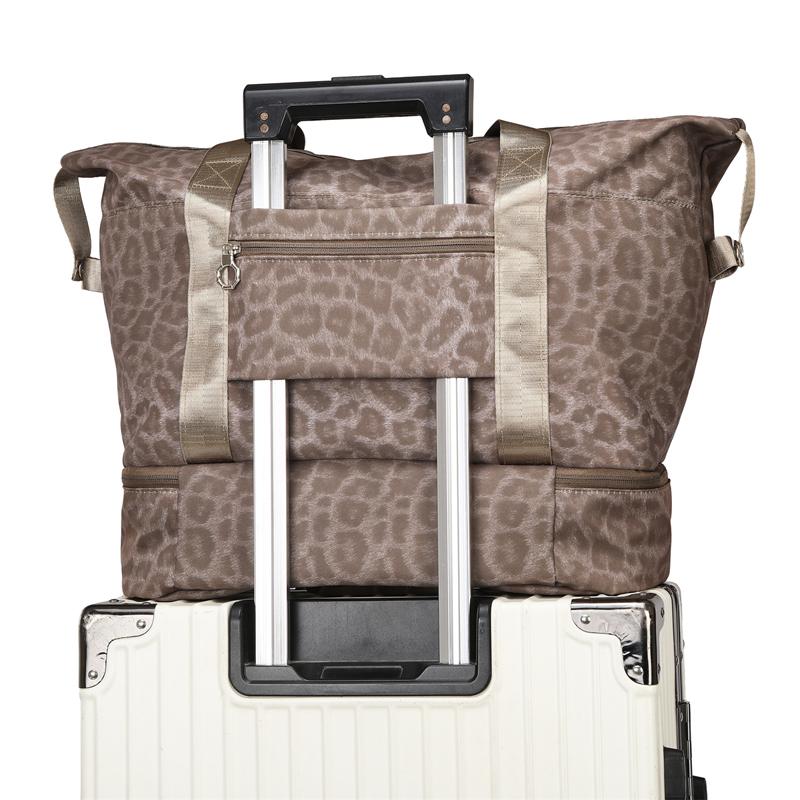 Travel Bag Duffel Bag Leopard Print Large Capacity Fitness Sports Bag