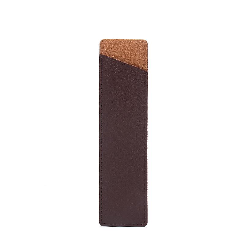 

Leather Ballpoint Pen Sleeve - Anti-Scratch, Durable, Solid Color, with Custom Logo Option