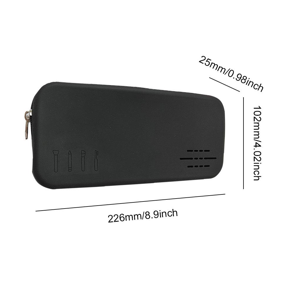 Silicone Makeup Brush Bag Stylish Travel Cosmetic Bag Portable Waterproof Girls Makeup Storage Bag