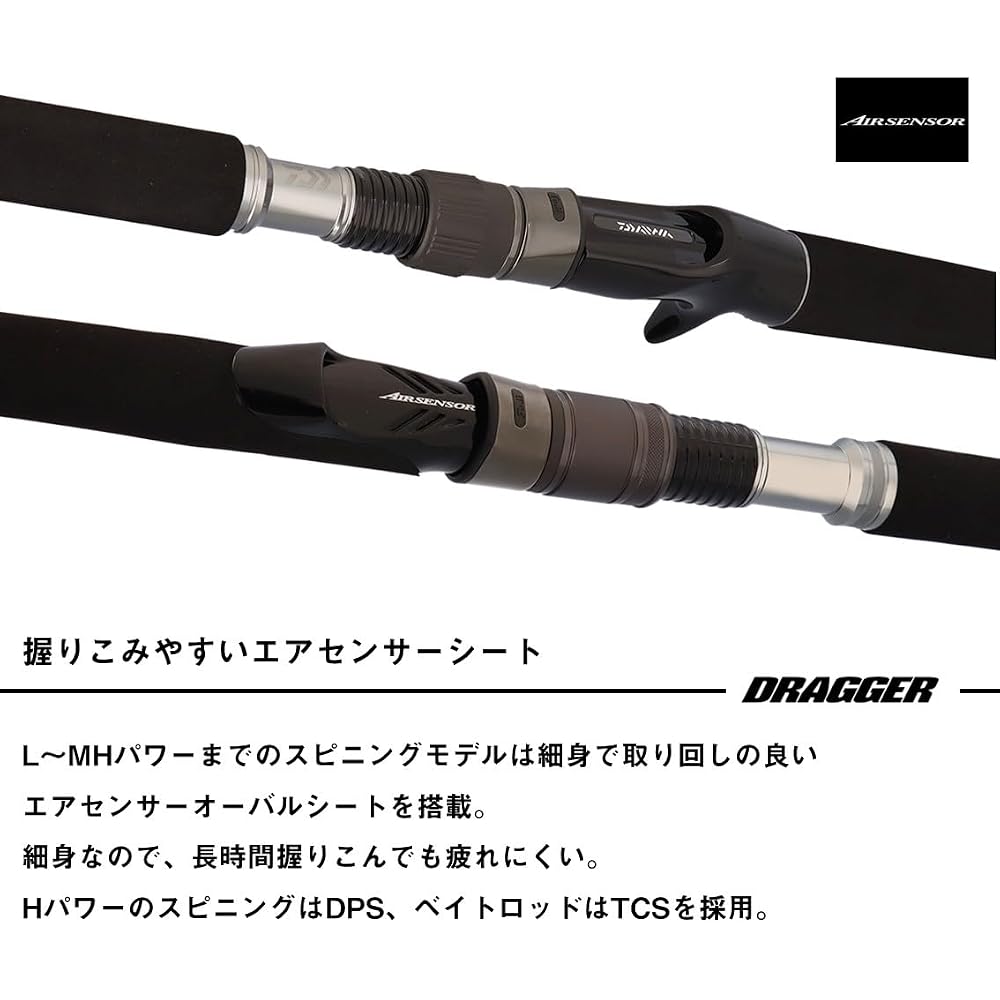 Daiwa Dragger MX 106M Shore Jigging Rod 2.13m Medium Action Lightweight Fishing Gear