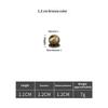 Brass Round Cabinet Knob Single Hole Solid Drawer Pull Matte Antique Bronze Multi Size Knob For Furniture Wardrobe Cupboard