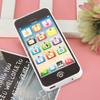 Simulation Toy Phone Children Cartoon Educational Toys with Music Light Kid Birthday GiftBlack