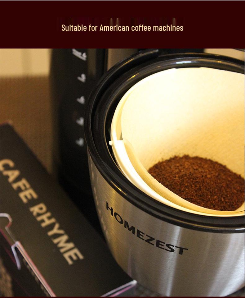 Unbleached Fan-Shaped Coffee Filter Bags for 2-4 Servings - Thickened, Solid Color