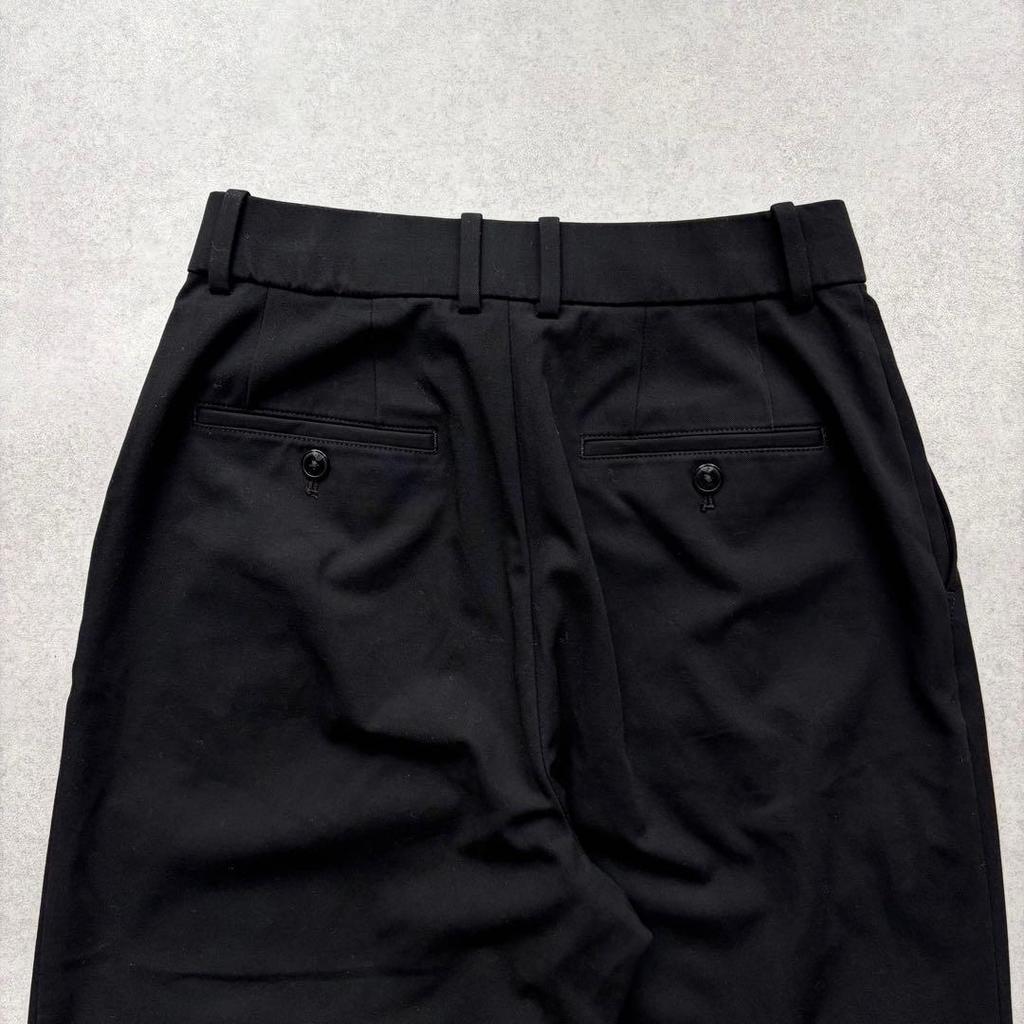 Used a544 Uniqlo Tuck Wide Pants Black M Slacks One-Tuck Black