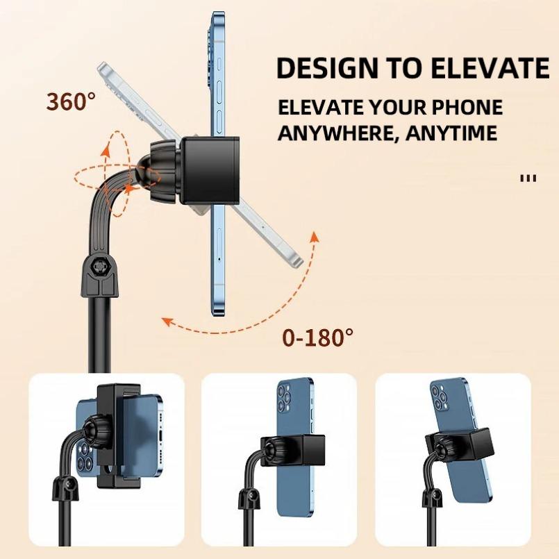 360° Rotatable Weighted Anti -Slip Base Desktop Desk Lazy Foldable Adjustable Flexible Arm Universal Holder For iPhone Samsung